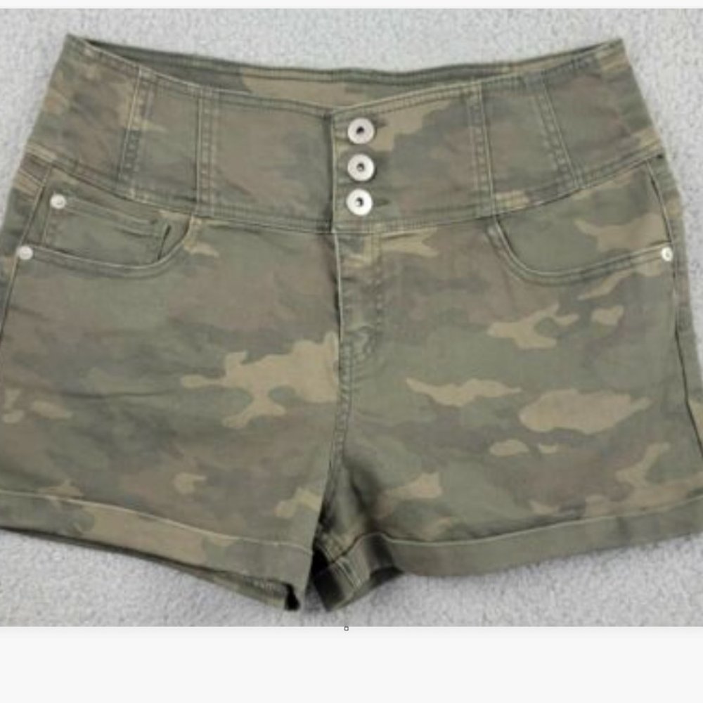 Demin Camo Shorts